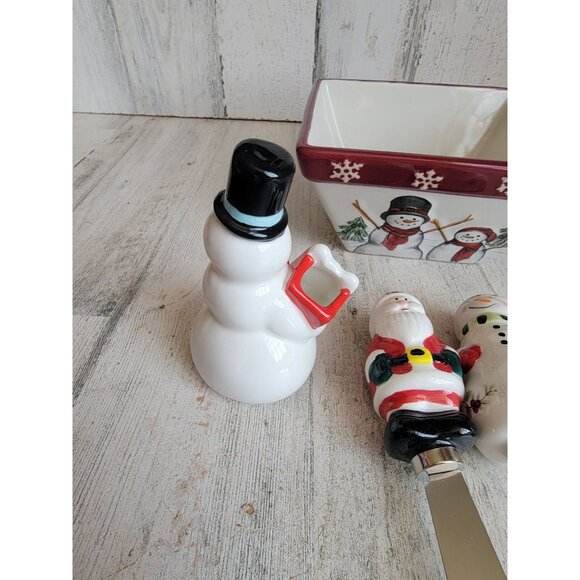 Variety snowman bowl spreader Santa figure Xmas decor home‎ collection - Picture 5 of 13